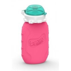 Pink - Reusable Food Pouch 6oz - Squeasy