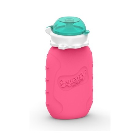 Pink - Reusable Food Pouch 6oz - Squeasy