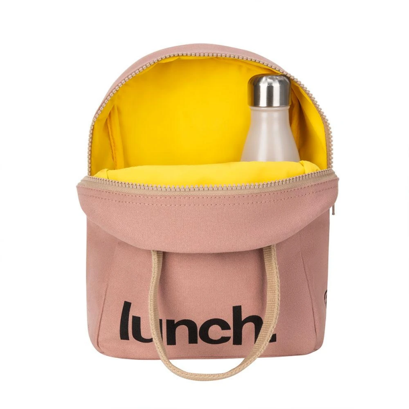 light pink lunch bag