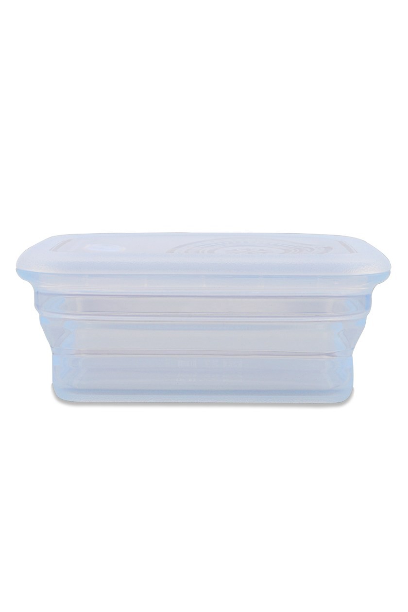 Silicone Food Storage Container, 860ml, Clear - Minimal