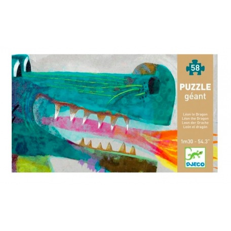 Puzzle géant Léon le dragon - DJECO Djeco