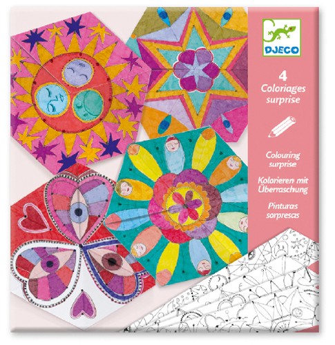 Coloriage Surprise Mandalas constellations - Djeco