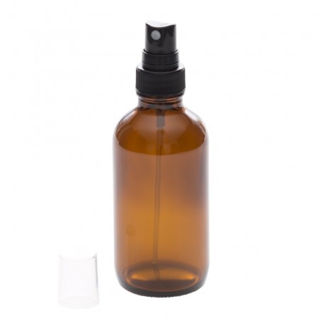 Bouteille avec vaporisateur en verre ambré 120 ml / 4 Oz - La Looma La Looma