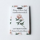 Peony and olive leaf bath milk sachet - DOT & LIL