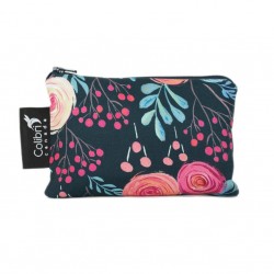 Petit Sac Réutilisable pour Collation Roses - Colibri Colibri