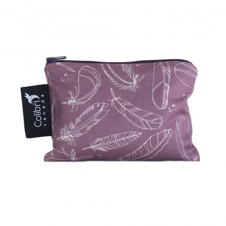 Small Reusable Snack Bag Feathers - Colibri