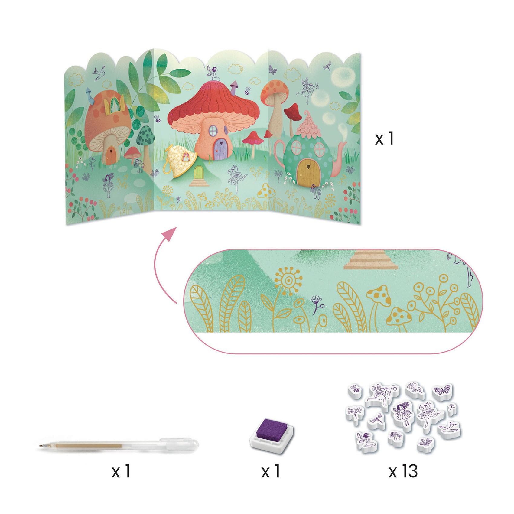 Boîte à créer Djeco - Coffret créatif pour enfant - Jeux créatifs de 2 à 5  ans - Creavea