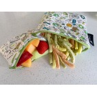 Large Reusable Snack Bag Feathers - Colibri