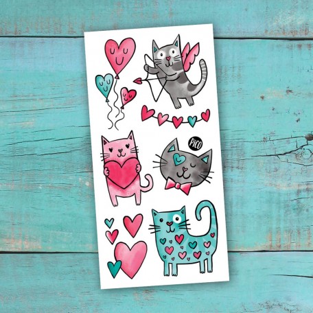 Temporary Tattoos Cat Lovers - Pico