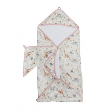 Ensemble serviette & gant bambou coton Baby dinomites - Loulou Lollipop Loulou Lollipop