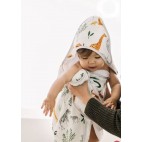 Safari jungle Bamboo cotton towel and glove set - Loulou Lollipop