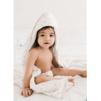 rabbit meadow Bamboo cotton towel and glove set - Loulou Lollipop