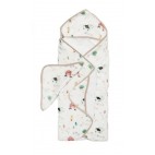 Ensemble serviette & gant bambou coton Farm animals - Loulou Lollipop Loulou Lollipop