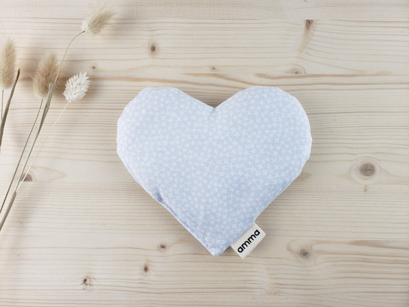 Comforting heart cushion Grey cross Amma Therapie