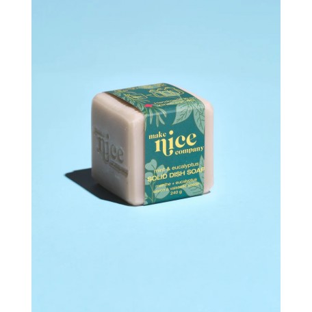 Mint & Eucalyptus solid dish soap - Make Nice Company