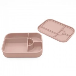 Blush silicone bento lunch box - NOUKA