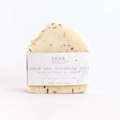 Lemon and Rosemary soap bar - Soak Bath co