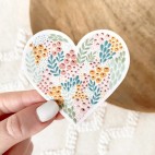 Flower heart sticker - Elyse Breanne design