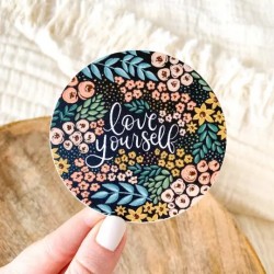 Love yourself sticker - Elyse Breanne design