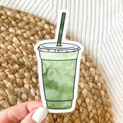 Autocollant Matcha Latte - Elyse Breanne design Elyse Breanne