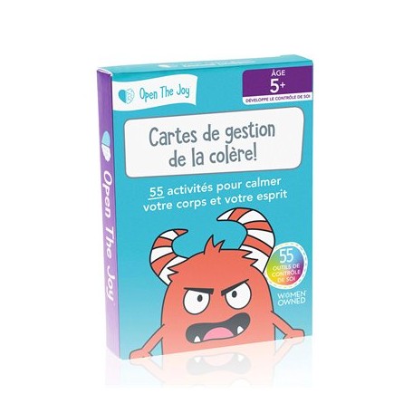 Cartes pour gestion de la colère - Open the joy