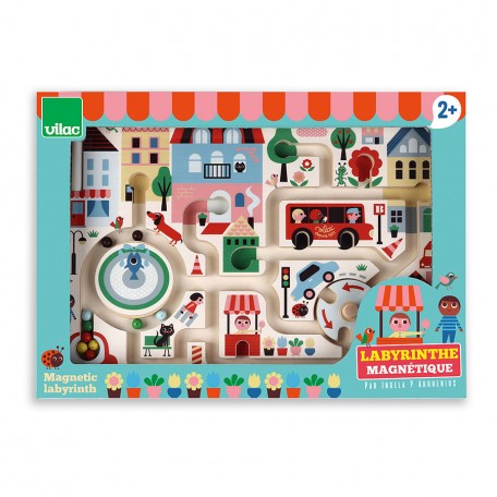 Ma petite ville, a magnetic maze - Vilac