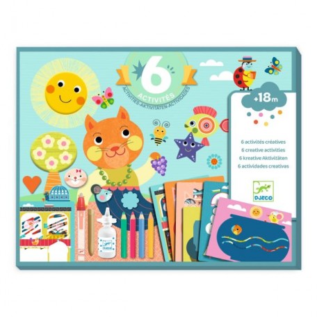 Activity box The cat and his friends - Djeco