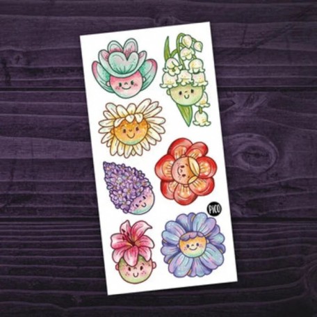 Flower girls temporary tattoos - Pico