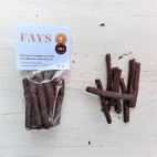 Languettes d'Écorces d'Oranges Confites au Chocolat Noir 70 % - Fays Fays