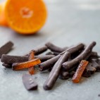 Candied Orange Peel Strips with 70% Dark Chocolate - Fays