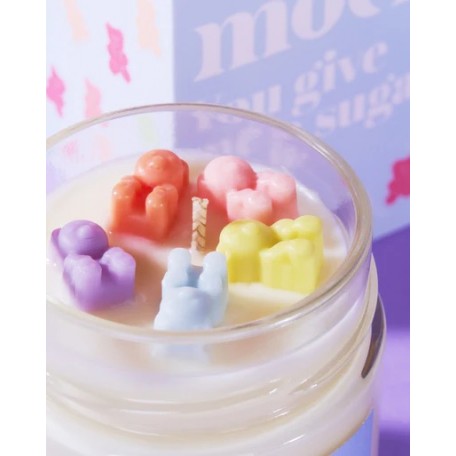 Bougie à la cire de soja You give me a sugar rush 190g - Moonday Moonday