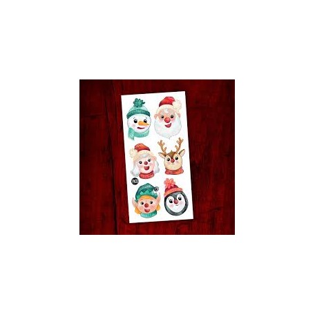 The little Christmas dogs temporary tattoos - Pico