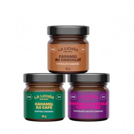 Trio de caramels choco café 3 x 45g - La Lichée La Lichée