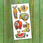 Fruity vehicles temporary tattoos - Pico