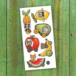 Fruity vehicles temporary tattoos - Pico